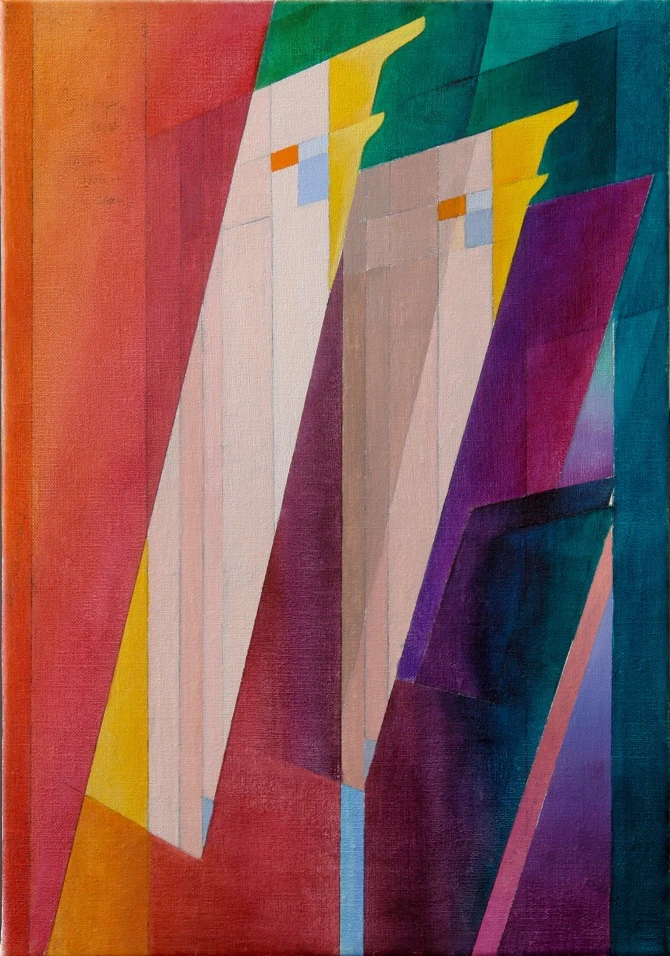 'NR2407' 2024, olieverf op linen, 36 x 25,5cm